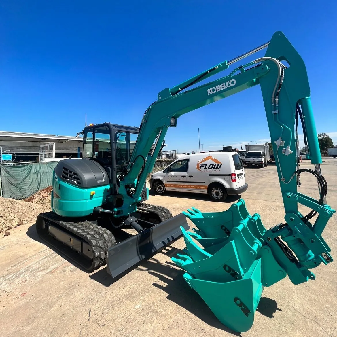 Flow excavator and attachments